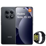 Smartphone xiaomi redmi note 15 4g 677 double sim 256 go noir + redmi watch 5 active