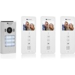 Smartwares interphone vidéo 2 fils pour 3 appartements avec écran 35 tactile dic - 22132 Smartwares interphone vidéo 2 fils pour 3 appartements avec écran 35 tactile dic - 22132