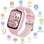 Smartwatch cadeau gar�on carte sim montre intelligente 2025 lbs gps enfants sos t�l�phone cam�ra voicechat ...