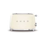 Smeg grille - pain 2 fentes 950w cr�me - tsf01creu