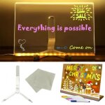 Smile planche � dessin - tableau lumineux led pour enfants ardoise magique r�utilisable avec 7 marqueurs ...