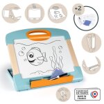 Smoby - ardoise nomade - 3 utilisation diffrentes - inclus : 1 feutre effaable, 4 coloriages et 1 chiffon ...