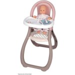 Smoby - baby nurse chaise haute pour poupon jusqu'� 42cm (non inclus) - fabriqu� en france