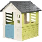Smoby life - jolie maison - design moderne - portillon, fentres avec persiennes - matire recycle - ...