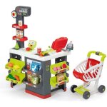 Marchande pour enfant - smoby - 350213 a25 - chariot de course inclus - vraie calculatrice - 42 accessoires ...