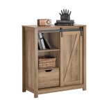 Sobuy buffet bahut fsb59 - br avec porte de grange coulissante