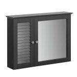 Sobuy bzr55 - dg armoire miroir meuble haut de salle de bain armoire suspendue avec porte miroir commode ...
