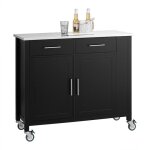 Sobuy fkw108 - sch desserte roulante chariot de cuisine  roulettes buffet multifonctionnel avec etagre ...