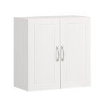 Meuble haut de salle de bain - sobuy - armoire de toilettes suspendue placard commode murale - 2 portes ...