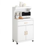 Sobuy fsb12 - w desserte micro - onde  roulettes meuble de rangement cuisine tagre micro - onde