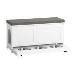 Sobuy fsr136 - w meuble à chaussures avec 2 portes et 3 bols intégrés, 90x36x44, blanc Sobuy fsr136 - w meuble à chaussures avec 2 portes et 3 bols intégrés, 90x36x44, blanc