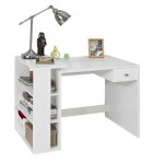 Sobuy fwt35 - w meuble de bureau avec 3 étagères et 1 tiroir - blanc l101xp60xh71cm Sobuy fwt35 - w meuble de bureau avec 3 étagères et 1 tiroir - blanc l101xp60xh71cm