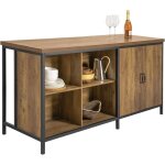 lot central de cuisine sobuy knl01 - f - 2 portes, 4 cubes compartiments, multi - rangements avec, industriel ...