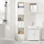 Sobuy str10 - w bibliothque tagre sur pied tagre de rangement meuble colonne classeur armoire haute ...