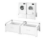 Socle lave linge hauteur 31 cm - vevor - support machine � laver charge 150 kg rehausseur � tiroir pour ...