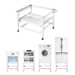 Socle lave linge hauteur 43 cm - vevor - support machine � laver charge 318 kg rehausseur � plateau coulissant ...