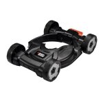 Socle de tonte 4 roues - black + decker - cm100 - 28 - 30cm - noir