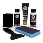 Sofolk - kit rénovation cuir / simili - cuir: réparateur + peinture cuir + vernis pour volant ou retouche ... Sofolk - kit rénovation cuir / simili - cuir: réparateur + peinture cuir + vernis pour volant ou retouche ...