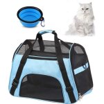 Sac de transport pour animaux - bleu - compatible avion - tissu r�sistant - taille petit