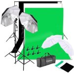 Softbox kit �clairage avec backdrops parapluie lumi�re stand tr�pieds et sac de transport
