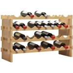 Sogeshome 4 etag�re pour 32 bouteilles etag�re � vin bouteilles en bois - 90 x 30 x 49 cm