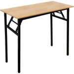 Sogeshome bureau pliant informatique dordinateur postes de travail table d?étude80x40cmteck & noir ac5bb ... Sogeshome bureau pliant informatique dordinateur postes de travail table d?étude80x40cmteck & noir ac5bb ...