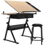 Sogeshome table  dessin / pupitre avec tabouret bureau  dessin professionnel plateau inclinable rglable ...