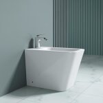 Sogood bidet � poser blanc assorti au wc bidet sur pied en c�ramique pour salle de bains 36x55x41cm s ...
