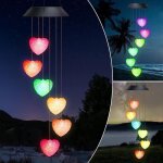 Solaire carillon a vent exterieur led pour decoration jardin �tanche carillon �olien pour femme maman ...