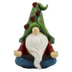 Solaire gnome statue jardin r�sine figurine lumi�re en plein air m�ditation nain art sculpture ornement ...