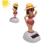 Solaire pour tableau de bord de voiture figurine ornements de voiture de fille de plage mini figurine ...