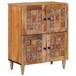 Le soldebuffet / vaisselier / sidebord - paraj - armoire rangement moderne - naturel 60x335x75cm bois ...