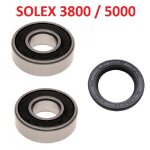 Solex 2200 3300 3800 5000 : kit roulement 6202 - 2rs + 6203 - 2rs + joint spi spy vilebrequin arbre moteur ...
