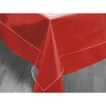 Soleil docre nappe de table rectangulaire cristal 140x200 cm transparent