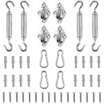 Soleil voile dombrage kit matriel rectangulaire / carr voile dombrage dinstallation pour pelouse de ...