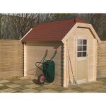 Abri de jardin - solid - galway - bois massif - 198x298cm - scurit enfant