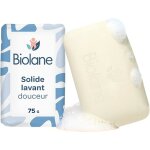 Solide lavant douceur - bain b�b� - 95% dorigine naturelle - 75g - corps et cheveux - sans savon - fabriqu� ...
