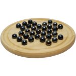 Solitaire 22 cm billes en verre noir