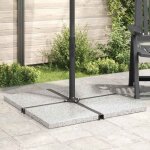 Solo plaque de poids carr�e pour parasol solide - sweety�basse - pied de parasol - granit 25 kg gris ...