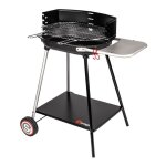 Somagic myconos ? barbecue charbon sur chariot cuve fonte grille acier chrom� 8?10 pers fabriqu� en france ...