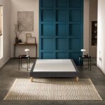 Sommier dco tapissier mediano gris fum - bultex 160x190