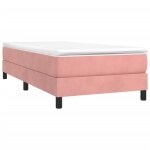Sommier - cuque - 90x200 cm - velours rose - 1 place - ferme Sommier - cuque - 90x200 cm - velours rose - 1 place - ferme