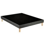 Sommier dco tapissier unic gris - bultex 80x200