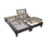 Jeu de 2 sommiers �lectriques rochereau 2x80x200 cm lattes & plots