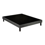 Sommier dco tapissier unic gris - epeda 140x190