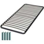 Sommier + jeu de pieds 90x200 epsilon 21 lattes