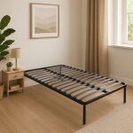 Sommier - king of dreams - 140x190 cm - 17 lattes en 9mm - structure m�tal - soutien r�glable