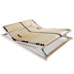 Sommier  lattes 140x200 cm - chambre1794 - 28 lattes 7 zones en bouleau - cadre en htre massif