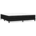 Sommier � lattes - ashata - 200x200 cm - tissu noir - 2 places - montage facile
