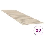 Sommier à lattes - garosa - 70x200 cm - 48 lattes en bois - pliable - 2 places Sommier à lattes - garosa - 70x200 cm - 48 lattes en bois - pliable - 2 places